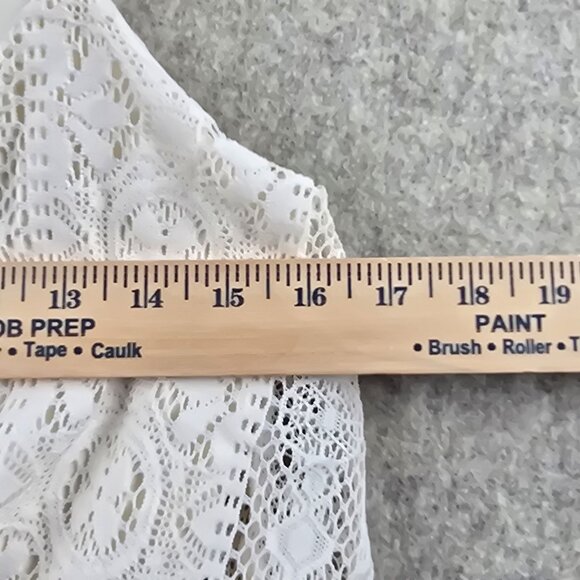 Rue21 Small Cream Lace Overlay Dress With Thin Straps - Picture 8 of 8